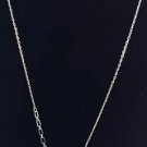 Authentic Swarovski Swan Pendent  Necklace, Rhodium-Plated Crystal  18"