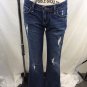 PAIGE LAUREL CANYON DISTRESSED BOOT CUT JEANS SIZE 27