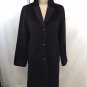 MAX MARA RAINWEAR REVERSIBLE BLACK ALPACA/ POLYESTER COAT SIZE 2