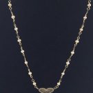 14k 14/20 Gold Filled "Beloved" Heart Shaped Pendent  Necklace 20"