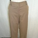 ETRO BROWN PINSTRIPED CROPPED DRESS PANTS SIZE 46