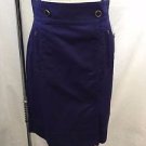 MARC BY MARC JACOBS ADMIRAL BLUE SNAP WRAP SKIRT SIZE 10