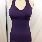 LULULEMON ATHLETICA PURPLE WIDE CRISS CROSS TANK SIZE 4