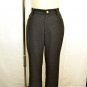 RALPH LAUREN CHARCOAL GRAY WOOL PANTS W/ BROWN SUEDE TRIM SIZE 8