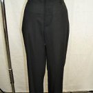 TER ET BANTINE BLACK PINSTRIPE WOOL PANTS SIZE 44