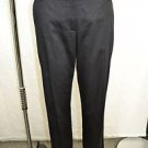 BLUMARINE BLACK COTTON PANTS W/ RHINESTONE BUTTON SIZE 44