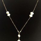 Athena Designs Sterling Silver .925 fresh water Pearl Necklace  14"