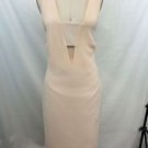 MLM BLUSH "BANDEAU V MIDI LATTE" OPEN BACK DRESS SIZE XS