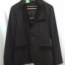 D&G DOLCE & GABBANA JEANIUS MIND BROWN PLAID SPORTS COAT SIZE 48
