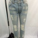 SOME DAYS LOVIN LIGHT WASH DESTROYED SKINNY JEANS SIZE 25