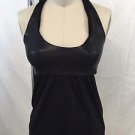 BLUE LIFE FIT BLACK SHIMMER BRA OVERLAY WORKOUT TANK SIZE XS