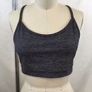 LULULEMON ATHLETICA WEE ARE FROM OUTER SPACE CHARCOAL SPORTS BRA SIZE 10
