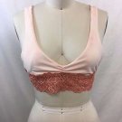 BLUE LIFE MANGO DESERT SUN SCOOPED CROCHET DETAIL BIKINI TOP SIZE S RETAIL $110