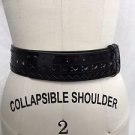 COLE HAAN BLACK PATENT/ LEATHER CUT OUT DESIGN BELT SIZE XS