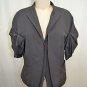 BRIONI GRAY WOOL ONE BUTTON TUCK 3/4 SLEEVES JACKET SIZE 42 R RETAIL $2,080