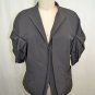 BRIONI GRAY WOOL ONE BUTTON TUCK 3/4 SLEEVES JACKET SIZE 42 R RETAIL $2,080