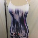 LULULEMON ATHLETICA NAVY/ LAVENDER DRIP DYE T-STRAP WORKOUT TANK SIZE 4