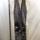 ED HARDY GRAY PIMA COTTON "LOVE KILLS" SCARF 70" x 11"