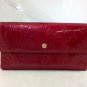 LOUIS VUITTON RARE CHERRY RED VERNIS PORTEFEUILLE INTERNATIONAL TRIFOLD WALLET