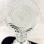 CLEAR PRESSED GLASS  PERFUME BOTTLE WITH STOPPER 8"