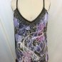 MARC AUREL OLIVE/ LAVENDER RUFFLE V-NECK TANK TOP SIZE 40