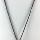 .925 Sterling Clasp Black Star Fish Detail Pendent Very Fine Chain Necklace 18"