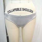 TRIANGL METALLIC SILVER NEOPRENE BATHING SUIT BOTTOMS SIZE MEDIUM