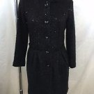 RACHEL RACHEL ROY BLACK WOVEN SHIMMER SEQUIN COAT SIZE 0