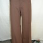 YA-YA BROWN WOOL SATIN STRIPE WIDE LEG DRESS PANTS SIZE 6