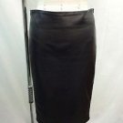 TOM FORD BLACK LAMB LEATHER SIDE PANEL ZIP PENCIL SKIRT SZ 38 Retail $2500.00