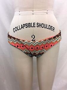 BOYS + ARROWS ORANGE/ TAN/ MINT PRINT BIKINI BOTTOM SIZE LARGE