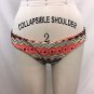BOYS + ARROWS ORANGE/ TAN/ MINT PRINT BIKINI BOTTOM SIZE LARGE