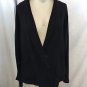 BABETTE BLACK TWO POCKET SINGLE SNAP BUTTON OVERSIZE JACKET SIZE XS/ P