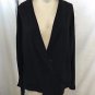 BABETTE BLACK TWO POCKET SINGLE SNAP BUTTON OVERSIZE JACKET SIZE XS/ P