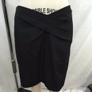 MICHAEL MICHAEL KORS BLACK PLEAT CROSS WAIST PENCIL SKIRT SIZE 4