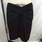 MICHAEL MICHAEL KORS BLACK PLEAT CROSS WAIST PENCIL SKIRT SIZE 4