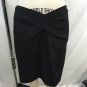 MICHAEL MICHAEL KORS BLACK PLEAT CROSS WAIST PENCIL SKIRT SIZE 4