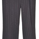 DOLCE GABBANA WOOL BLEND PANTS BLACK W/RED & SILVER STRIPES w/LABEL Sz14US/46EUC