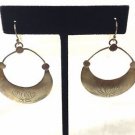 .925 Sterling Silver Gold Tone Silver Blissful Blooms Lotus Drop Earrings