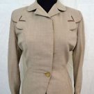 HELEN RICKERT APPAREL SEATTLE VINTAGE GRAY/ BEIGE JACKET SIZE MEDIUM