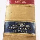 Consolidated Supplement Codes and General Laws of the State of California 1922