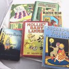 6 VINTAGE CHILDRENS BOOKS TOM THUMB,SUNNY BUNNY, BLACKIE BEAR, ETC