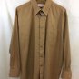YVES SAINT LAURENT GOLD BUTTON FRONT SHIRT SIZE 17 32-33 XL