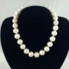 CHANEL 1983 VINTGE FAUX PEARL BAROQUE VICTOIRE DE CASTELLANE CHOKER NECKLACE 17"