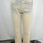 VERSACE JEANS COUTURE BLUE BEIGE DISTRESSED BOOT CUT JEANS SIZE 26/40