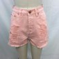 MINK PINK BLUSH PINK "ALMOST FAMOUS SLASHER" CUT OFF SHORTS SIZE XS
