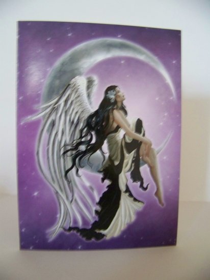 The Perfect Package - Goth purple and black winged Fairie card and paper