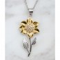 Wife Gift From Husband Sunflower Pendant Necklace Message Card