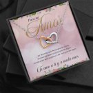Para Mi Amor Interlocking Hearts Message Card Jewelry