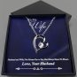 To My Wife From Husband Silver Plated Luxury Heart-Shaped Necklace